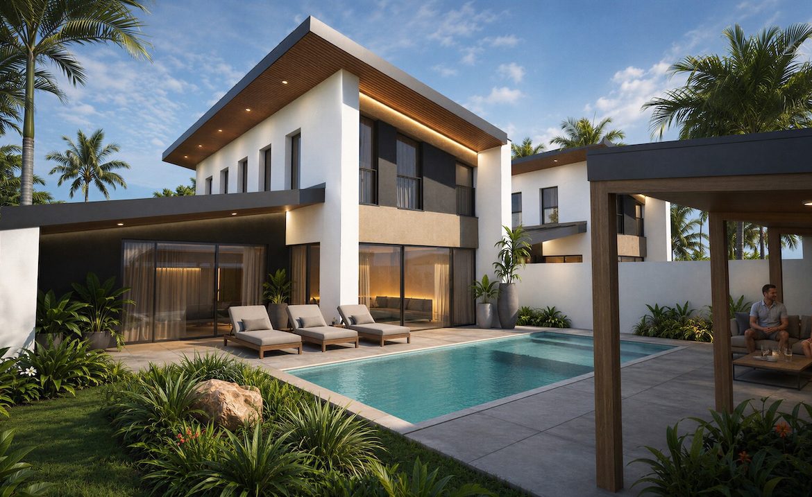Malibu Villas Pool And Terrace