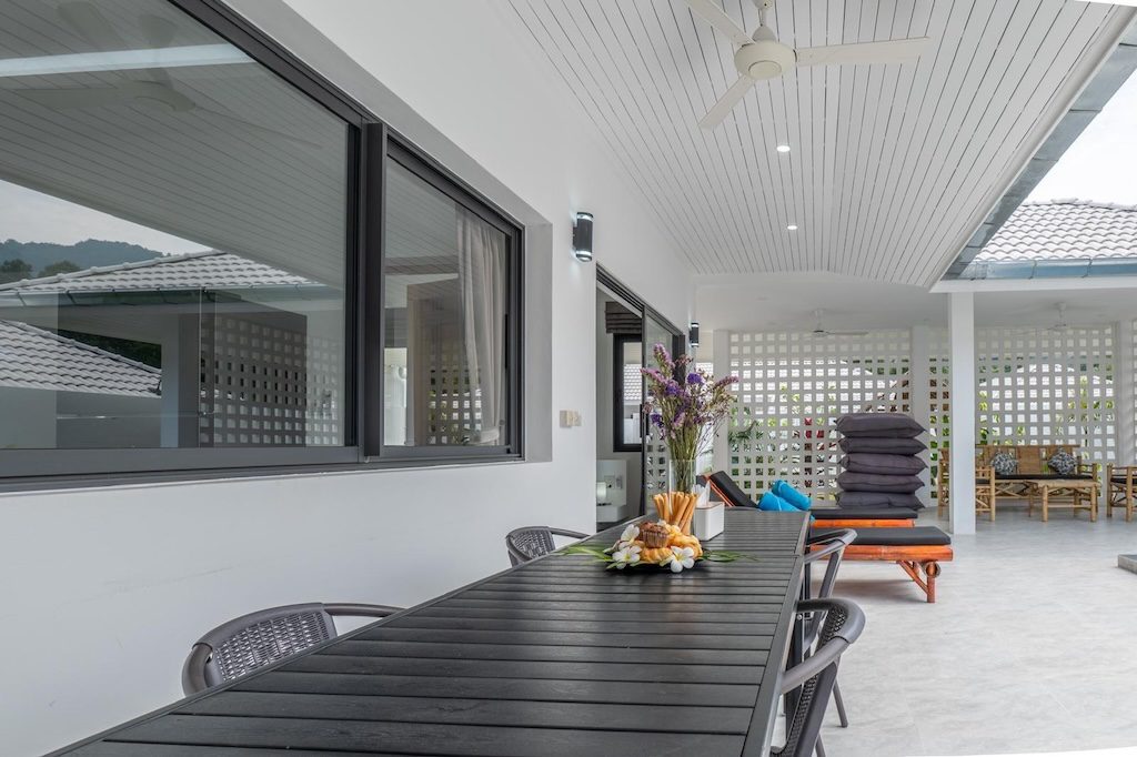 Newly Completed Villa In Lamai Outdoor Dining