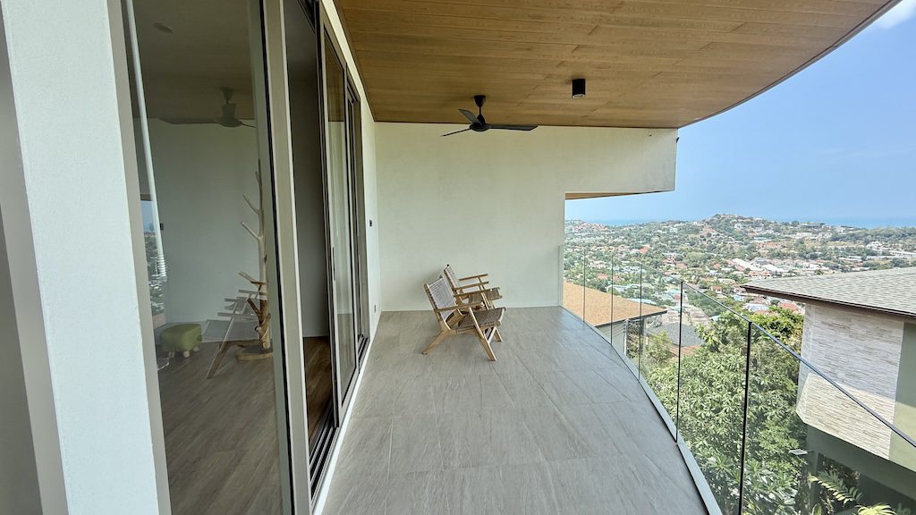 Plai Laem Sea View Villa Balcony