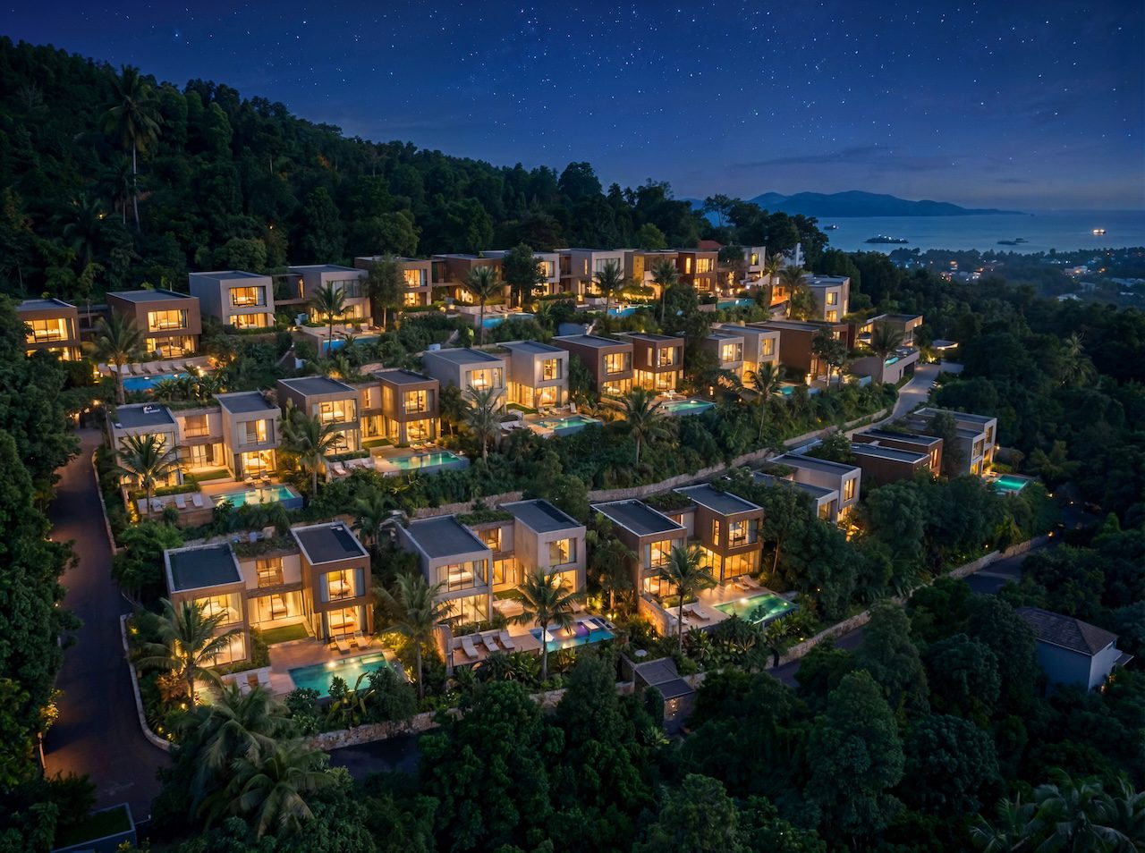 The Pinnacle Samui The Pinnacle Samui Site At Night