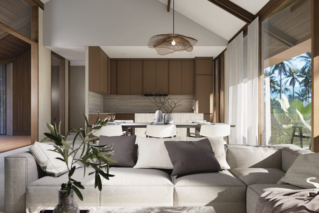 Villas For Sale In Maenam Koh Samui Lounge