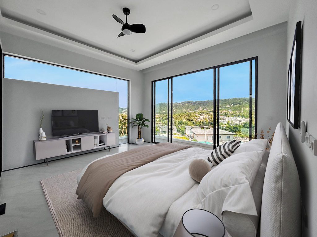 Bangrak Sea View Property Bedroom