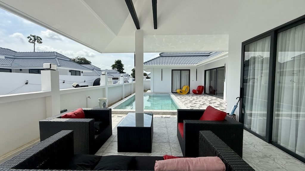 Plai Laem 3 Bedroom Pool Villa For Sale Outdoor Seating