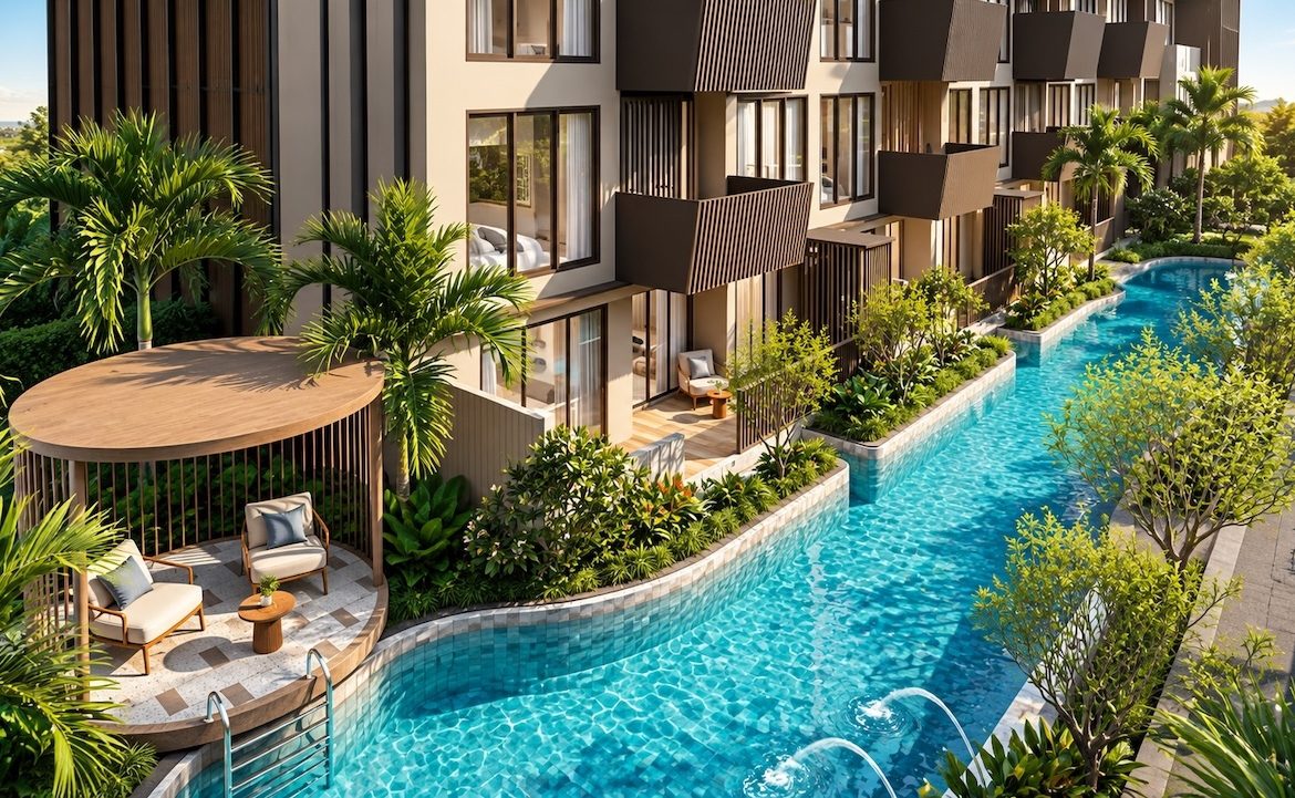 The Astra Samui Two Bedroom Apartments Pool