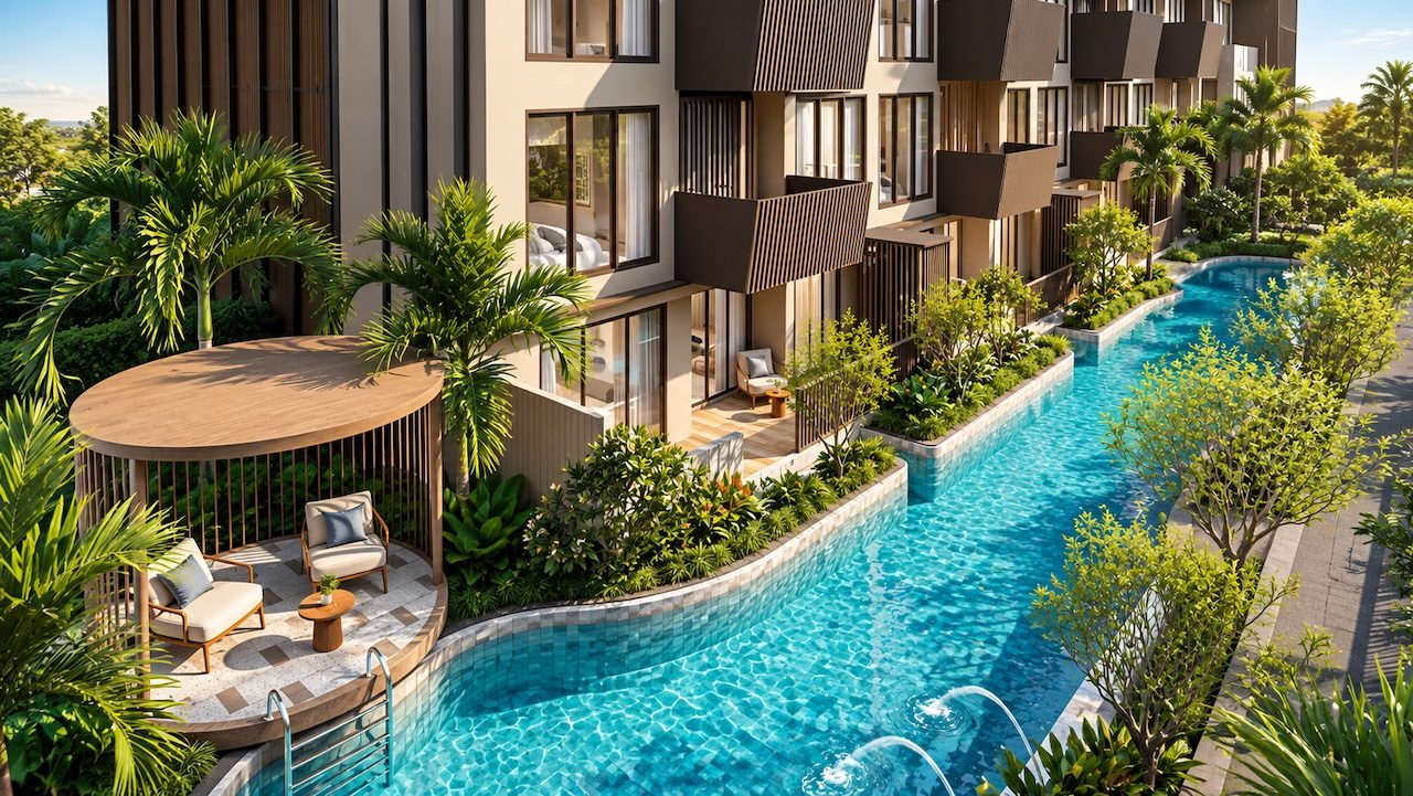 The Astra Samui Two Bedroom Apartments Pool