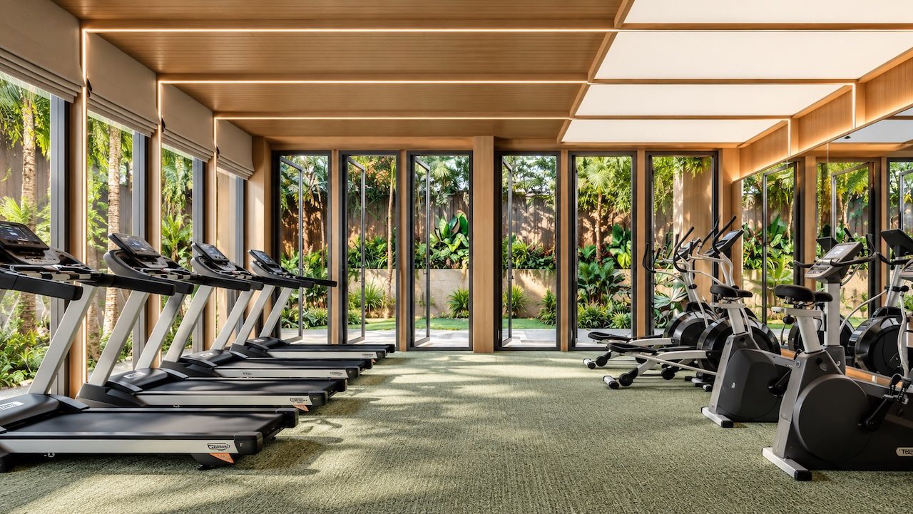 The Astra Samui Two Bedroom Apartments Gym